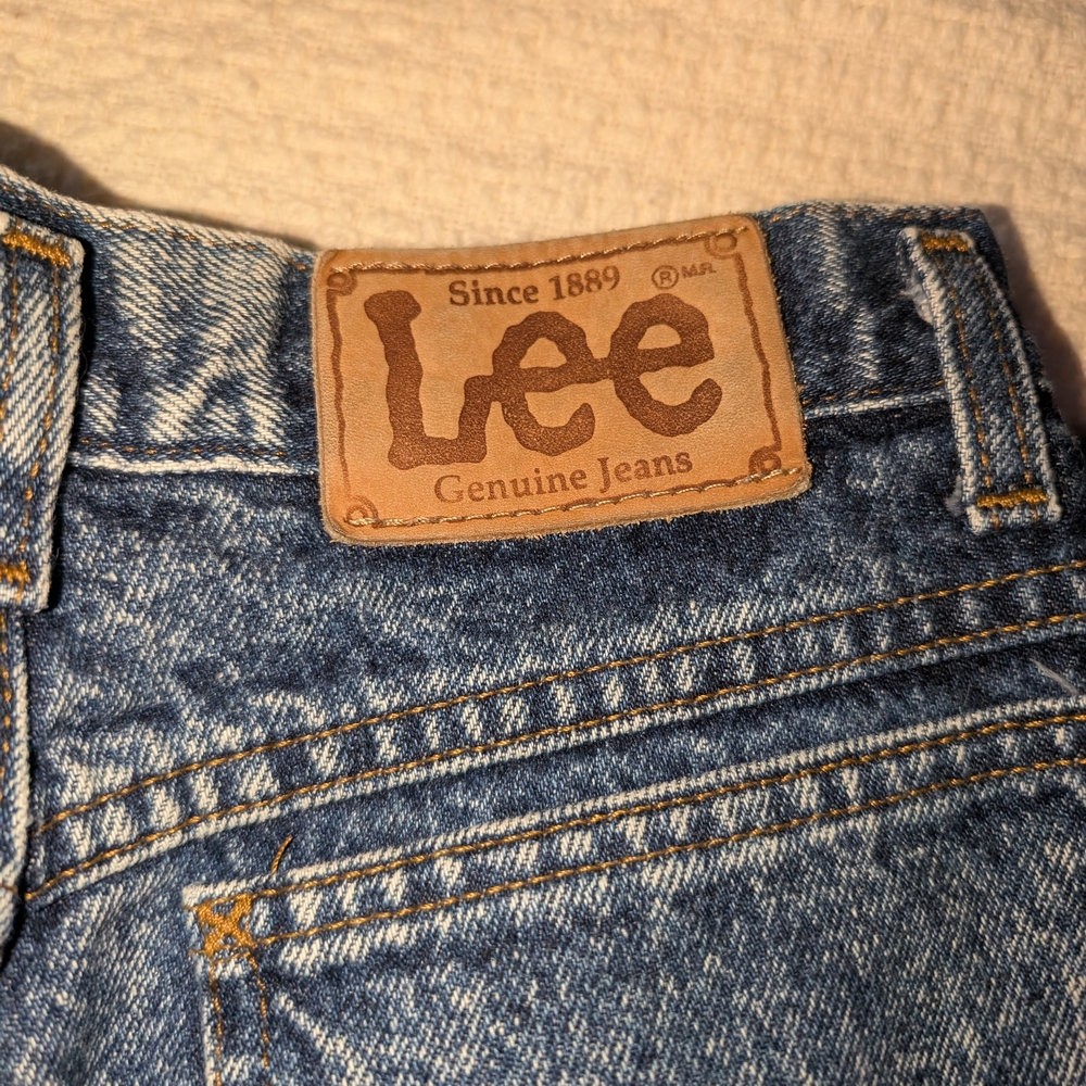 Vintage Lee High Waist Straight Leg Denim Jeans